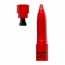 Mon Reve Lip Crayon Lasting Matte Lipstick 12 True Red